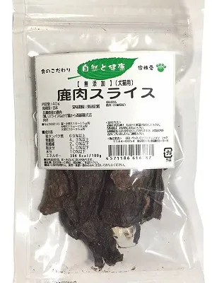商品 無添加 鹿肉スライス 画像