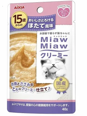 商品 15歳からのMiawMiaw クリーミー ほたて風味 40g×4袋 画像