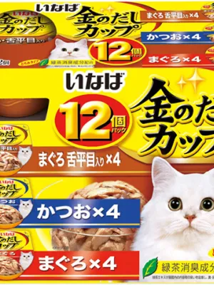 いなば 金のだしカップ まぐろ・かつおバラエティパック 70g×12個パック