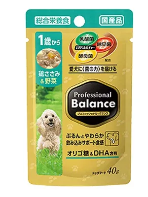 商品 プロフェッショナル・バランス パウチ 1歳から 鶏ささみ&野菜 画像