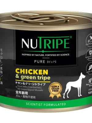 ニュートライプ ピュア チキン&グリーントライプ 185g×24缶