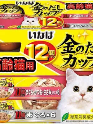 いなば 金のだしカップ 11歳からのバラエティパック 70g×12個パック
