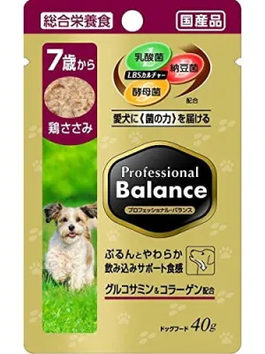 商品 プロフェッショナル・バランス パウチ 7歳から 鶏ささみ 画像