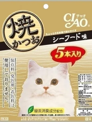 いなば CIAO 焼かつお シーフード味 5本入り