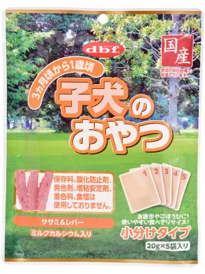 商品 デビフ 子犬のおやつ ササミ&レバー ミルクカルシウム入り 画像