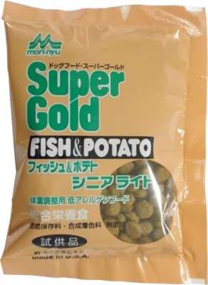 スーパーゴールド フィッシュ&ポテト シニアライト シニア犬用 低アレルゲンフード