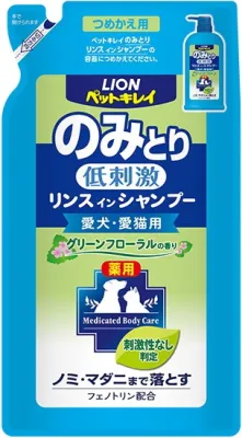 ペットキレイ 薬用 のみとりリンスインシャンプー 愛犬・愛猫用 グリーンフローラルの香り