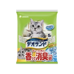 商品 デオサンド オシッコのあとに香りで消臭する砂 ナチュラルソープの香り 5L 画像