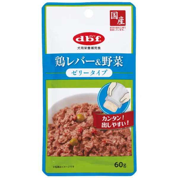 商品 デビフ 鶏レバー&野菜 ゼリータイプ 60g 画像