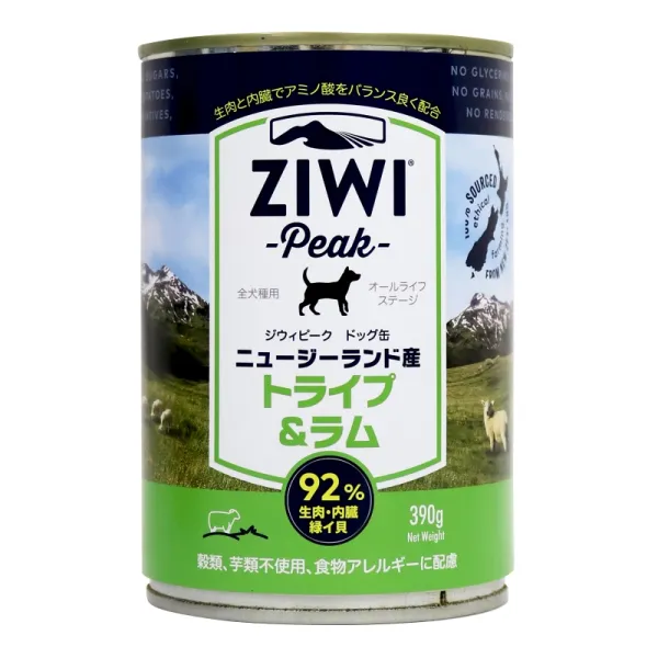 商品 ZiwiPeak ドッグ缶 トライプ&ラム 画像
