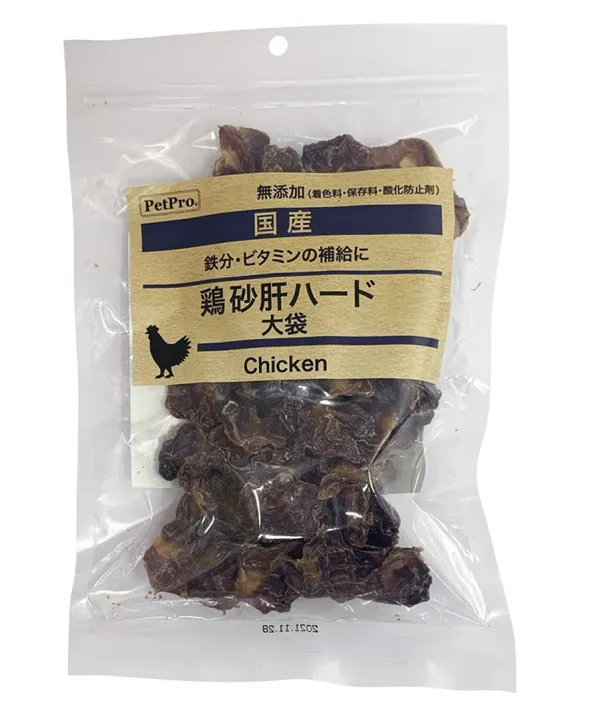 商品 ペットプロ 国産おやつ 無添加 鶏砂肝ハード 画像