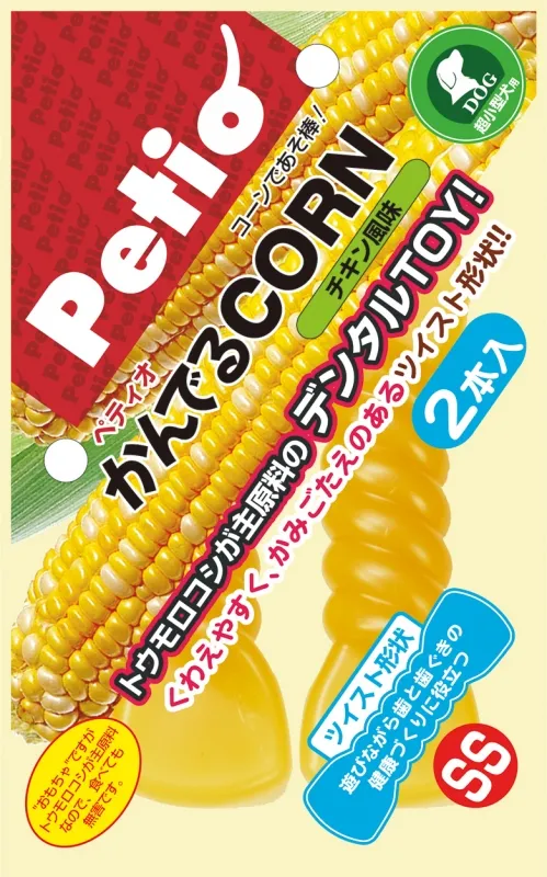 商品 ペティオ かんでるCORN ツイスト チキン風味 画像