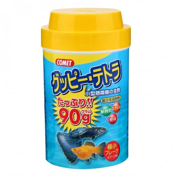 商品 コメット グッピー・テトラ 小型熱帯魚の主食 90g 画像