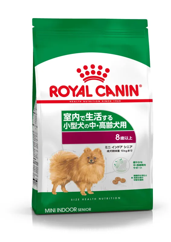 商品 ロイヤルカナン ミニ インドア シニア 小型犬 中高齢犬用 画像