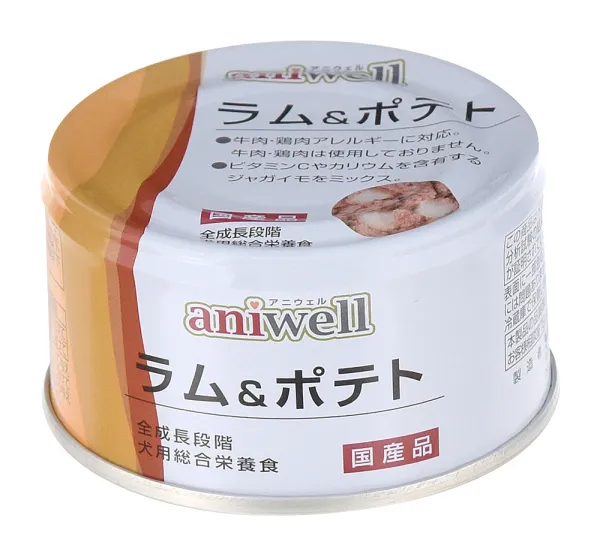 商品 アニウェル ラム&ポテト 85g 画像