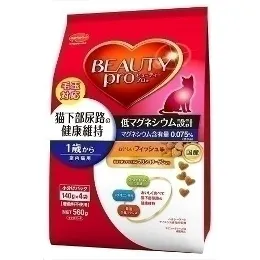 商品 日本ペットフード ビューティープロ 猫下部尿路の健康維持 成猫用 560g 画像