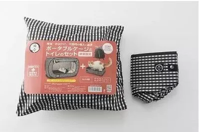 商品 猫壱 ポータブルケージとトイレのセット 画像