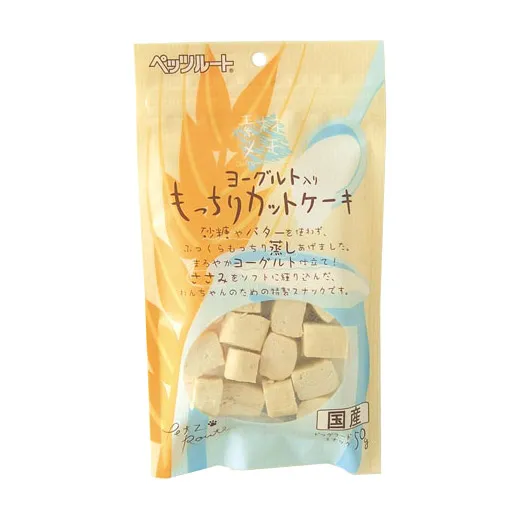 商品 ペッツルート ヨーグルト入り もっちりカットケーキ 50g 画像