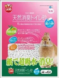 商品 マルカン 天然消臭トイレ砂 紙の砂 6L 画像