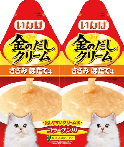 商品 いなば 金のだしクリーム ささみ ほたて味 画像