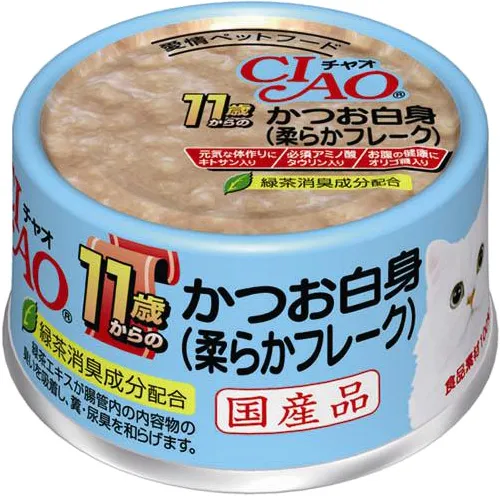 商品 いなば CIAO 11歳からのかつお白身(柔らかフレーク) 画像