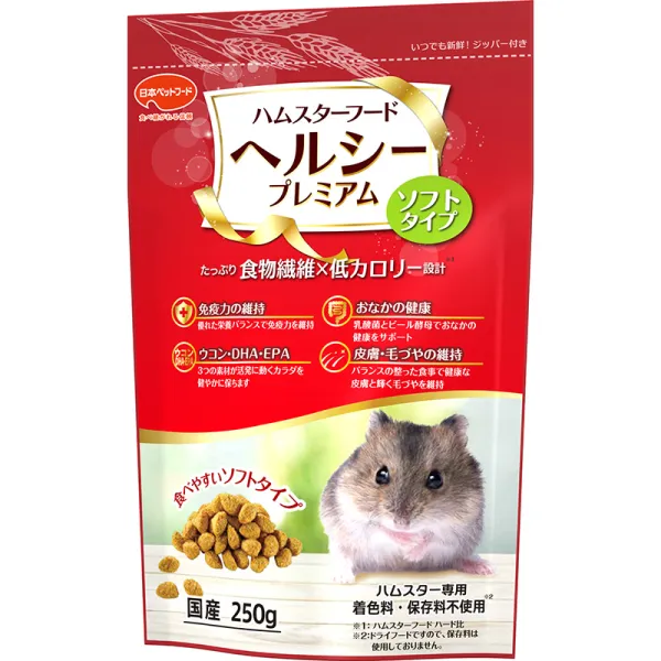 商品 ハムスターフード ヘルシープレミアム 250g 画像