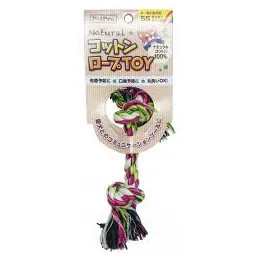 商品 ペットプロ ナチュラルコットンロープTOY レインボー 画像