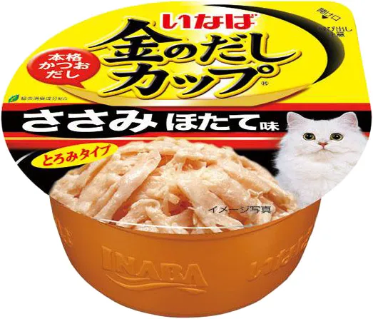 商品 いなば 金のだしカップ ささみ ほたて味 画像