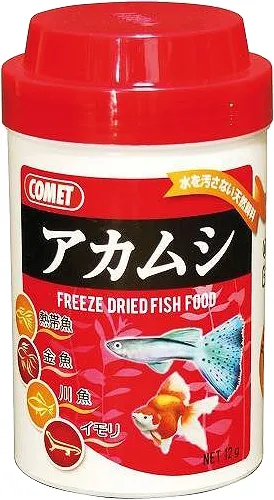 商品 コメット 水を汚さない天然飼料 アカムシ 12g 画像