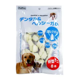 商品 ペットプロ デンタル&ヘルシーガム ミルクガム 骨型 画像