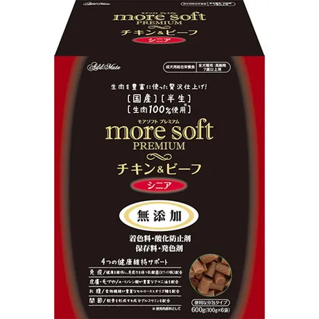商品 モアソフトプレミアム チキン&ビーフ シニア 画像