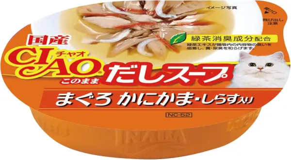 商品 いなば CIAO このままだしスープ まぐろ かにかま・しらす入り 画像