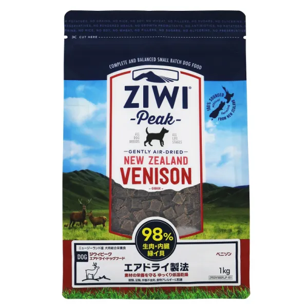 商品 ZiwiPeak エアドライ・ドッグフード ベニソン (鹿肉) 画像
