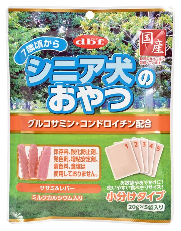 商品 デビフ シニア犬のおやつ グルコサミン・コンドロイチン配合 ササミ&レバー 画像