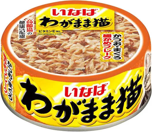 商品 いなば わがまま猫 かつお・まぐろ 細かめフレーク 画像