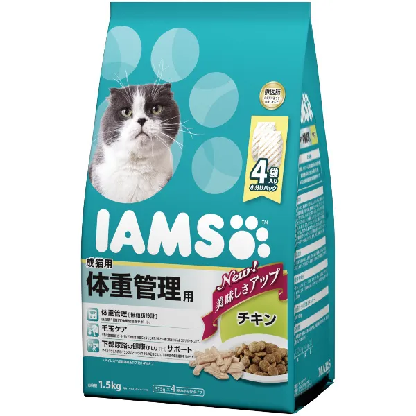 商品 アイムス 成猫用 体重管理用 チキン 画像