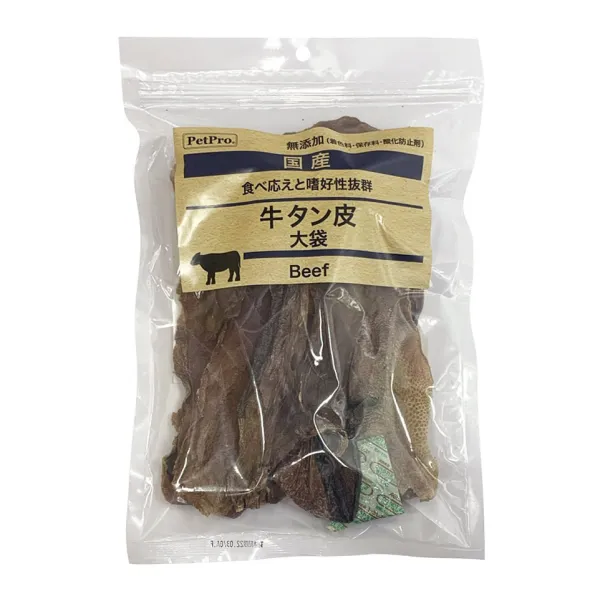 商品 ペットプロ 国産おやつ 無添加 牛タン皮 画像