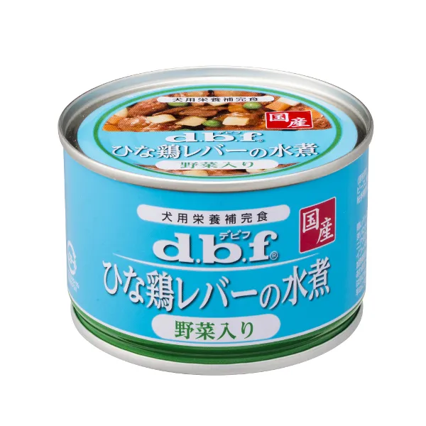 商品 デビフ ひな鶏レバーの水煮 野菜入り 150g 画像