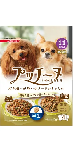 商品 いぬのしあわせ プッチーヌ 11歳以上 半生 画像
