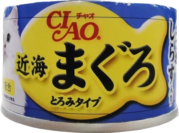 商品 いなば CIAO 近海まぐろ とろみタイプ かつお・しらす入り 80g 画像