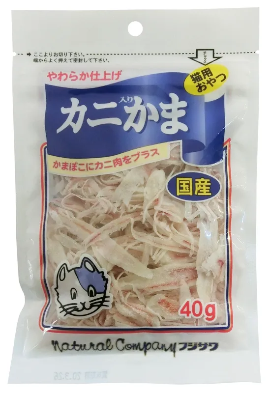 商品 藤沢商事 猫用おやつ カニかま 40g 画像
