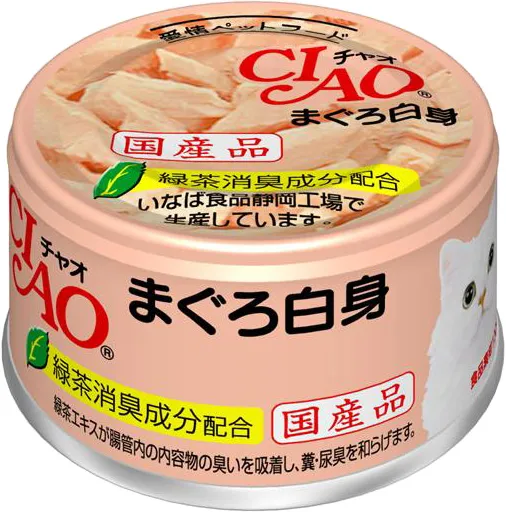 商品 いなば CIAO ホワイティ まぐろ白身 85g×24缶 画像