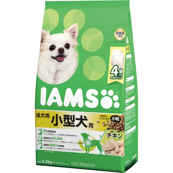 商品 アイムス 成犬用 小型犬用 チキン 小粒 画像