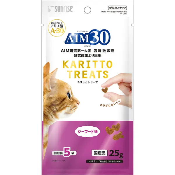 商品 サンライズ AIM30 カリッとトリーツ シーフード味 5g×5袋 画像