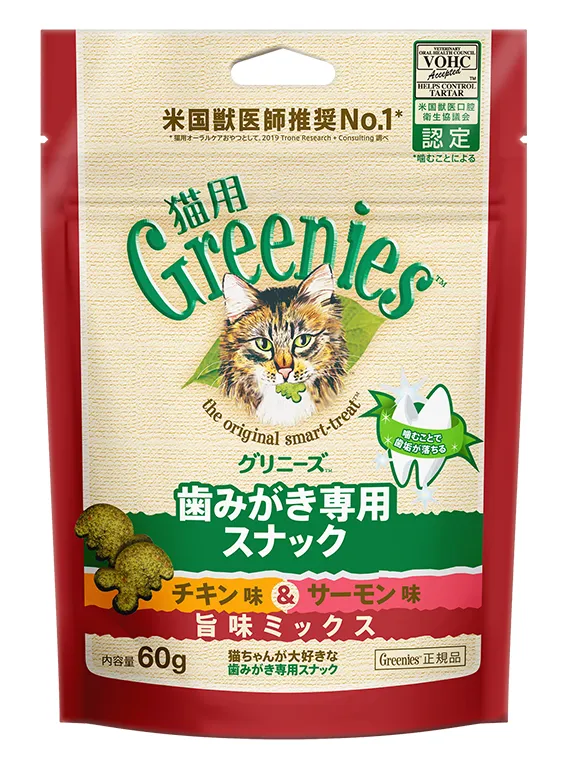 商品 グリニーズ猫用 チキン味&サーモン味 旨味ミックス 画像