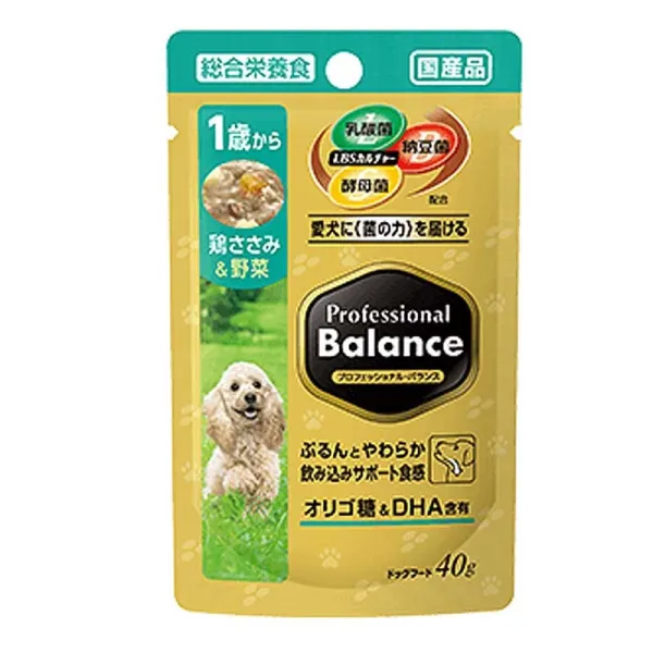 商品 プロフェッショナル・バランス パウチ 1歳から 鶏ささみ&野菜 画像