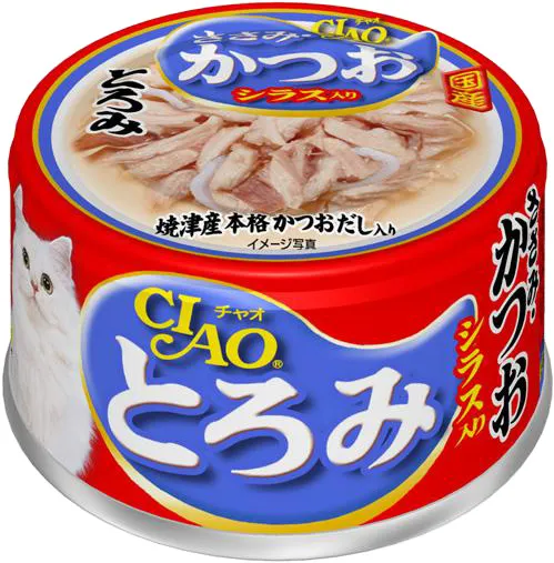 商品 いなば CIAO とろみ ささみ・かつお シラス入り 80g×24缶 画像