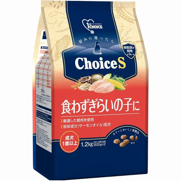 商品 ファーストチョイス ChoiceS 食わずぎらいの子に 成犬1歳以上 画像