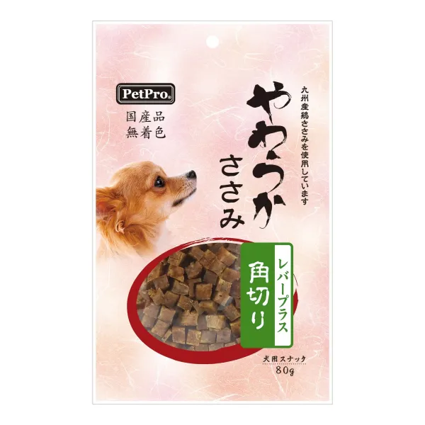 商品 ペットプロ 国産やわらかささみレバープラス 角切り 画像