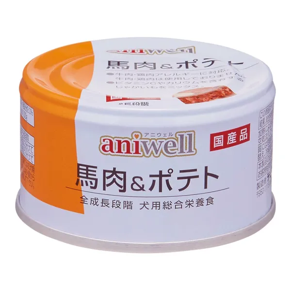 商品 アニウェル 馬肉&ポテト 85g 画像